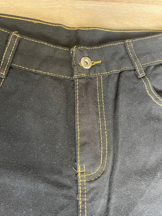 Pantalones Evisu Negros Vaqueros/Tejanos