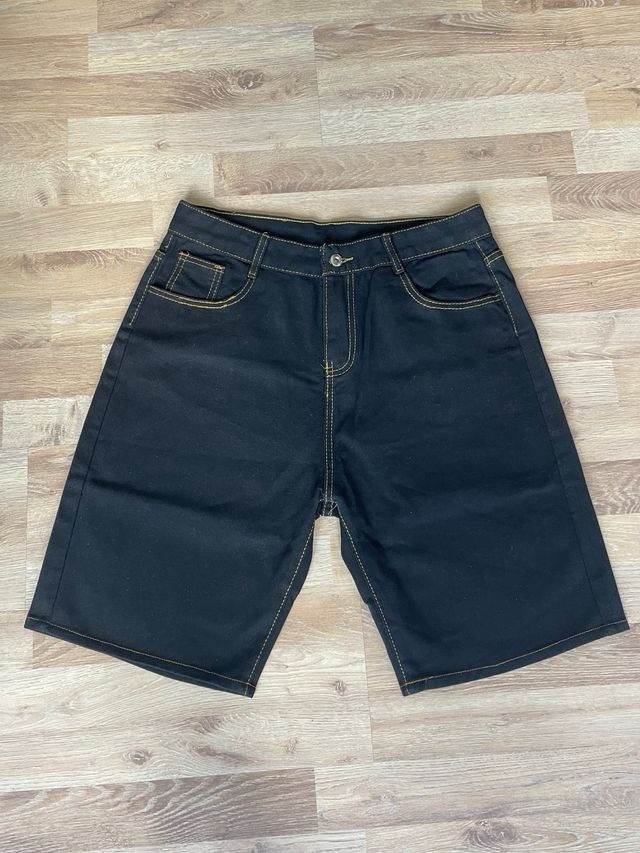 Pantalones Evisu Negros Vaqueros/Tejanos