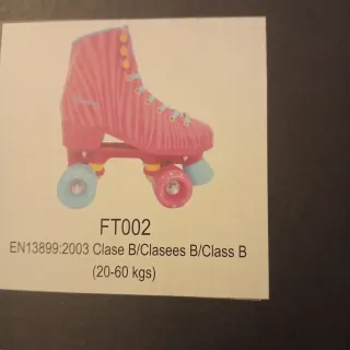 Patines FT002 Rosa Rayas