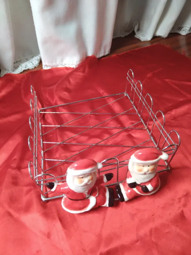 Porta-tovaglioli Babbo Natale in Acciaio Inox