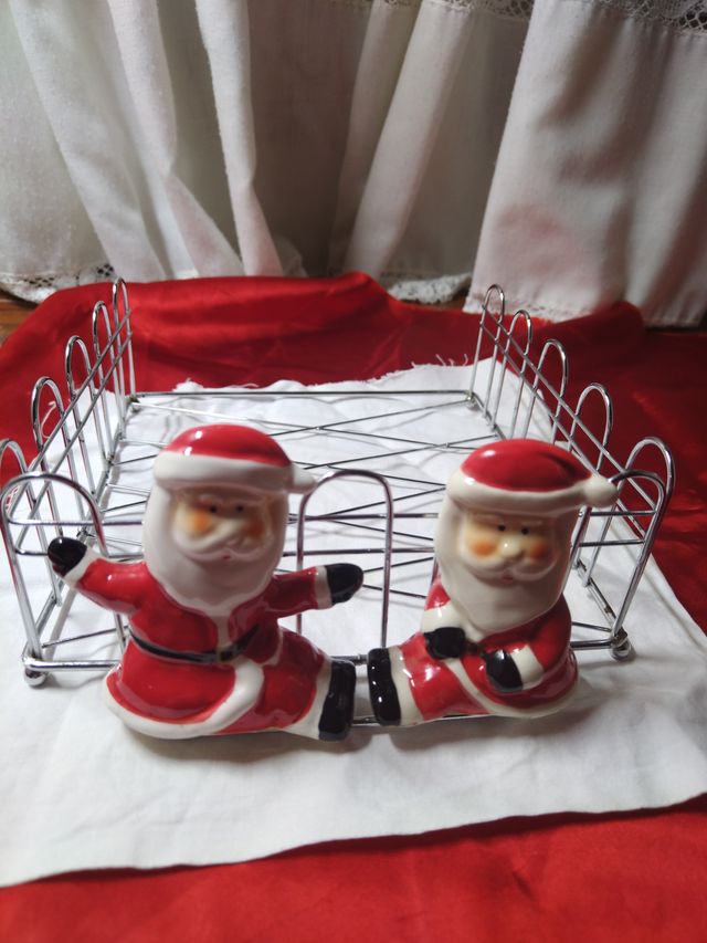 Porta-tovaglioli Babbo Natale in Acciaio Inox