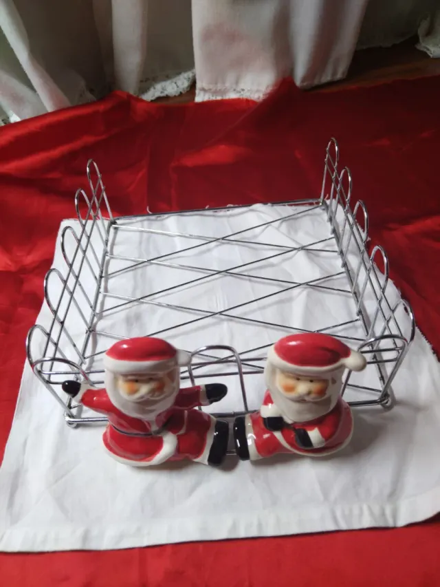 Porta-tovaglioli Babbo Natale in Acciaio Inox