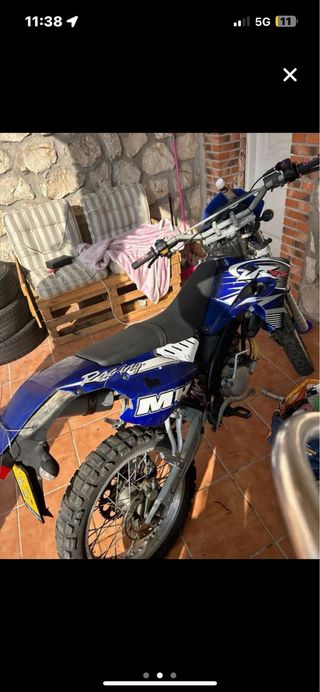Moto Enduro Azul
