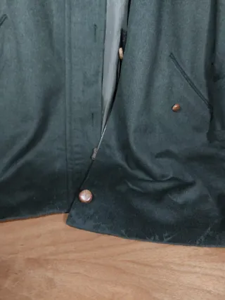 Vintage Cappotto Midi Lungo Verde