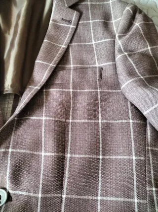 Chaqueta americana cuadros hombre