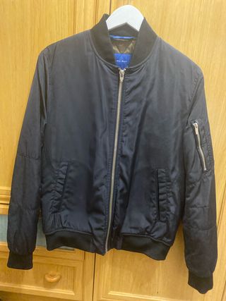 Chaqueta Bomber Zara Man Negra