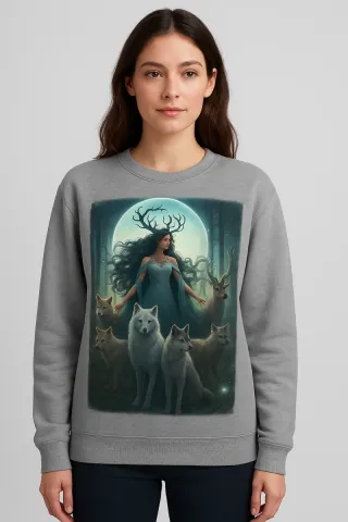 Sudadera Mujer Diseño Fantasía Luna, personalizada