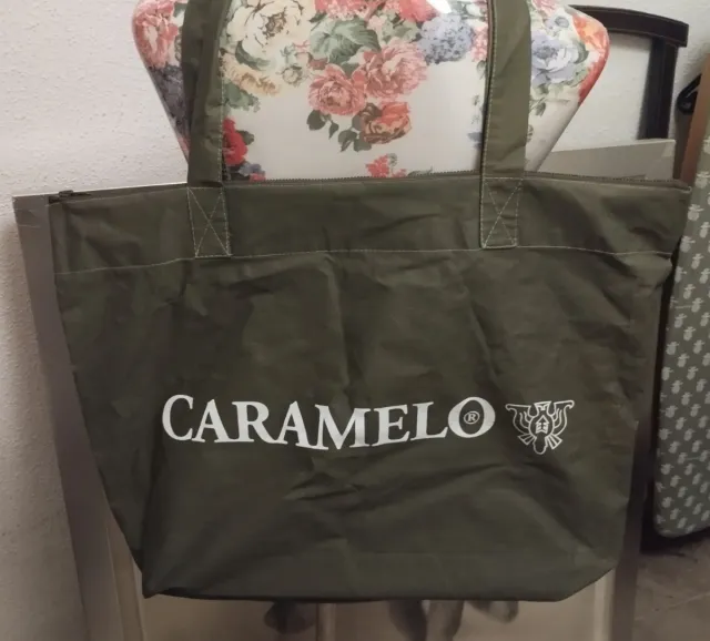 Bolso Caramelo Verde Estilo Shopping
