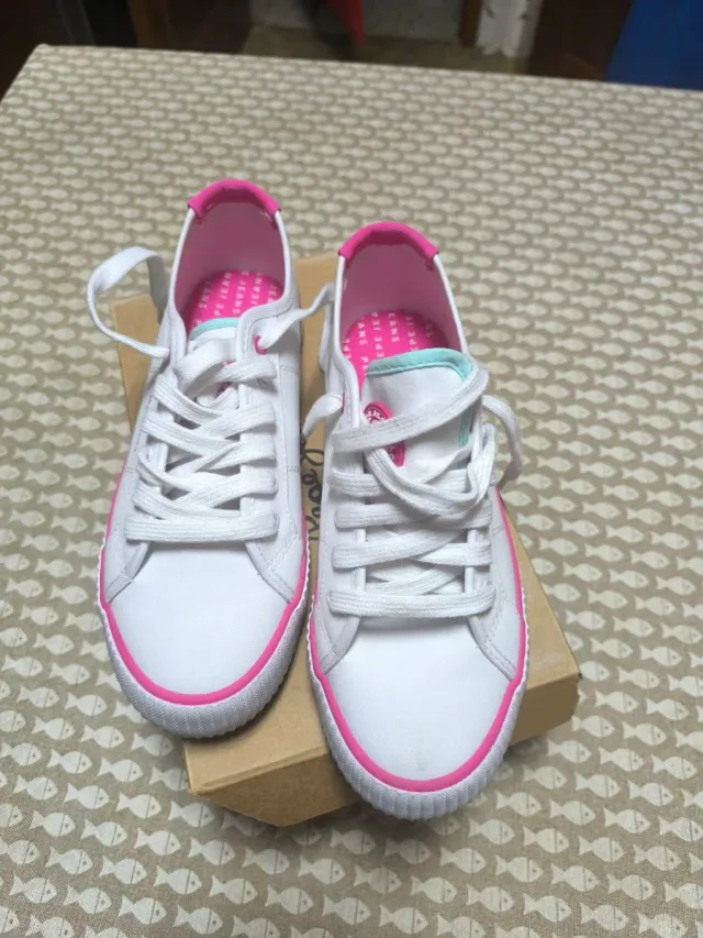 Zapatillas Pepe Jeans Ottis Basic Blancas y Rosas