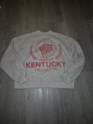 Felpa Vintage Kentucky Frankfort Grigia