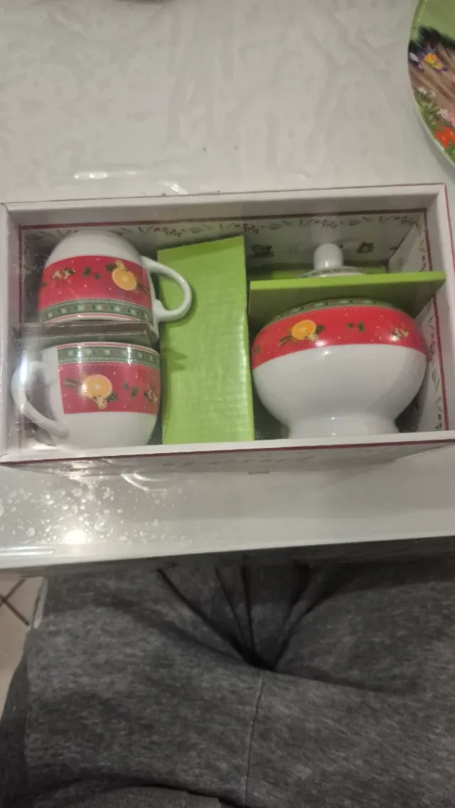 Set tazze e zuccheriera caffè