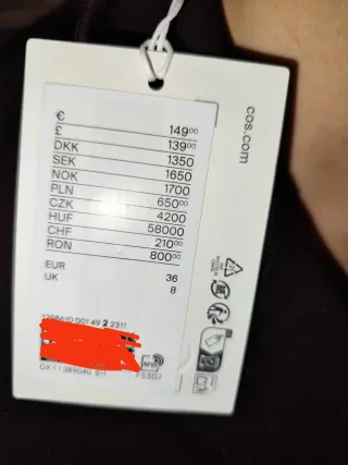 CONJUNTO Traje y pantalón COS (color granate)