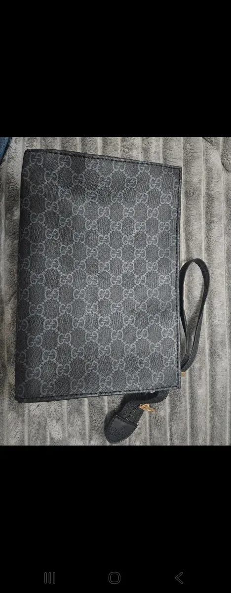 Neceser Gucci azul marino Gris