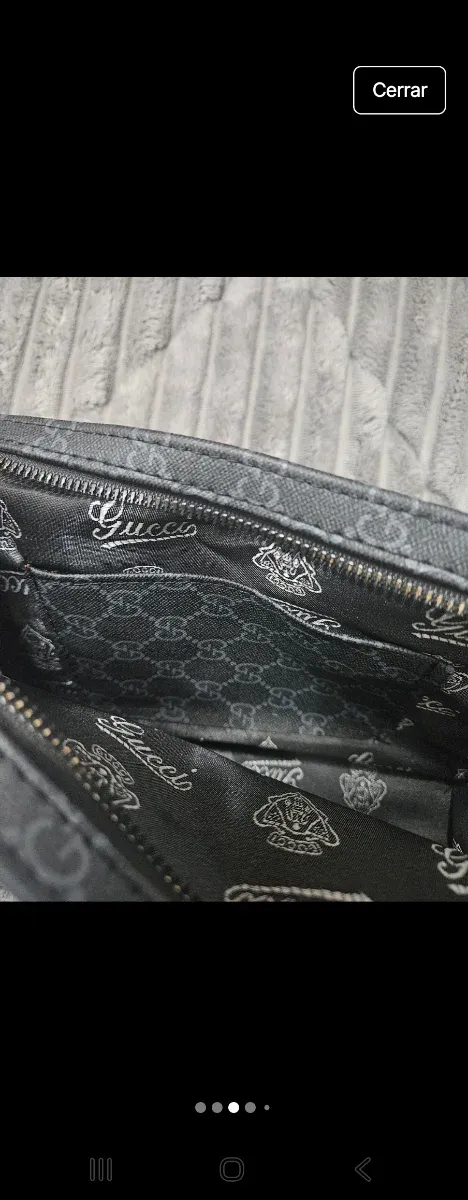 Neceser Gucci azul marino Gris