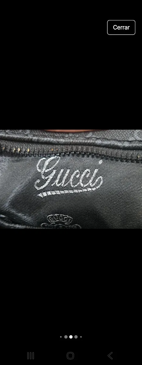 Neceser Gucci azul marino Gris