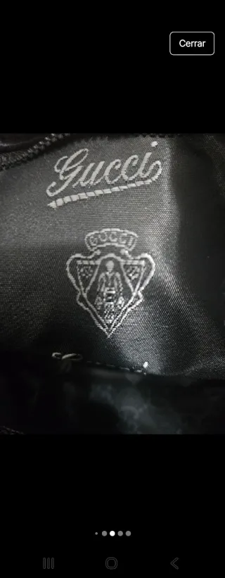 Neceser Gucci azul marino Gris