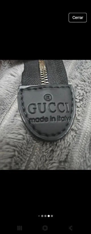 Neceser Gucci azul marino Gris