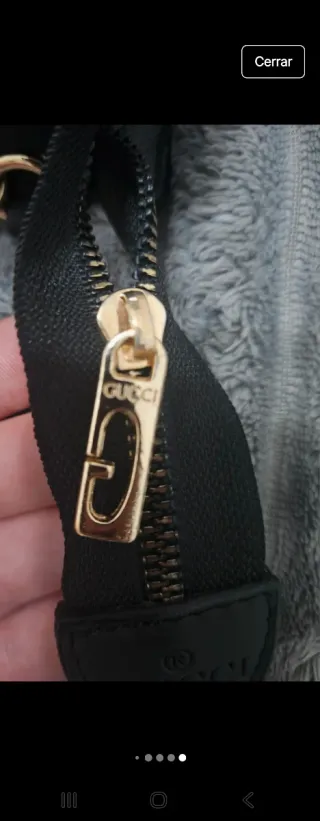 Neceser Gucci azul marino Gris