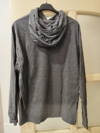 Felpa Nike Grigia con Cappuccio Taglia L