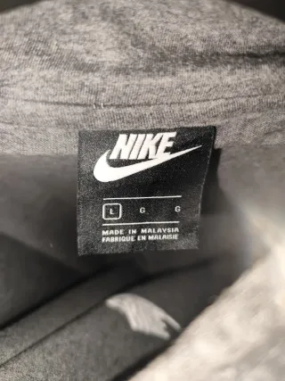 Felpa Nike Grigia con Cappuccio Taglia L