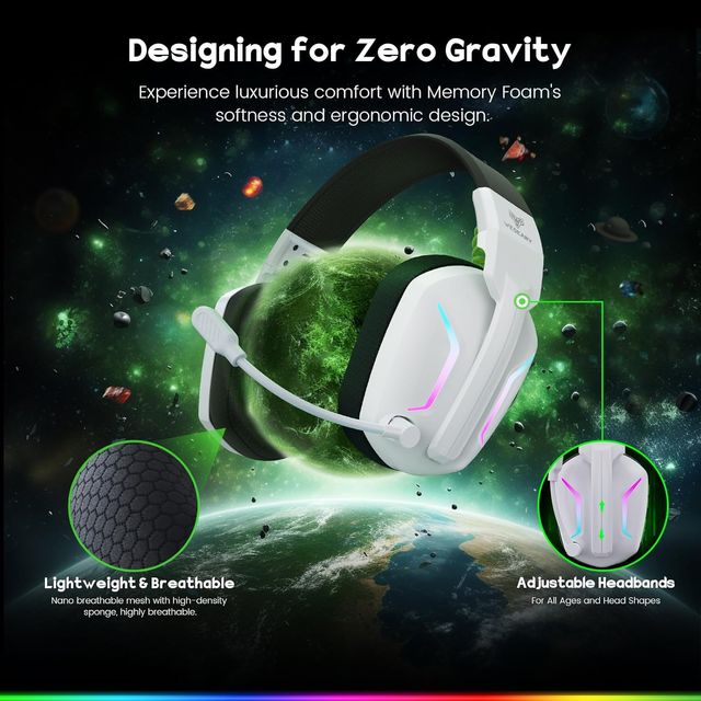 ¡-50%! | Weseary WG1 - Cascos Inalámbricos Blancos