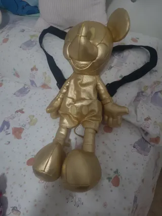 Mochila Mickey Dorada Disney