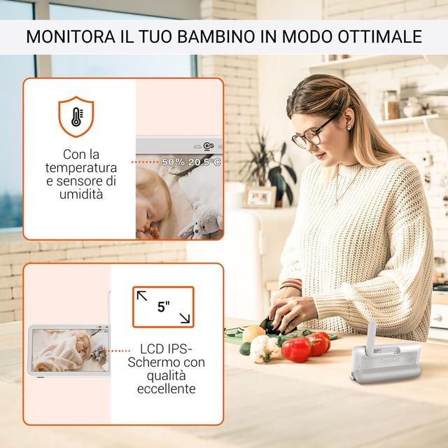 Gigaset BABY 500 Video Baby Monitor 5"