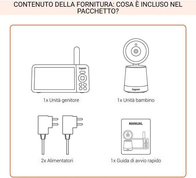 Gigaset BABY 500 Video Baby Monitor 5"