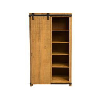 Guardaroba in legno massello con porta scorrevole