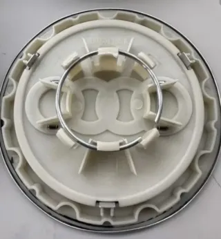 4 TAPAS BUJE CENTRO RUEDA LLANTA AUDI 146MM NEGRAS