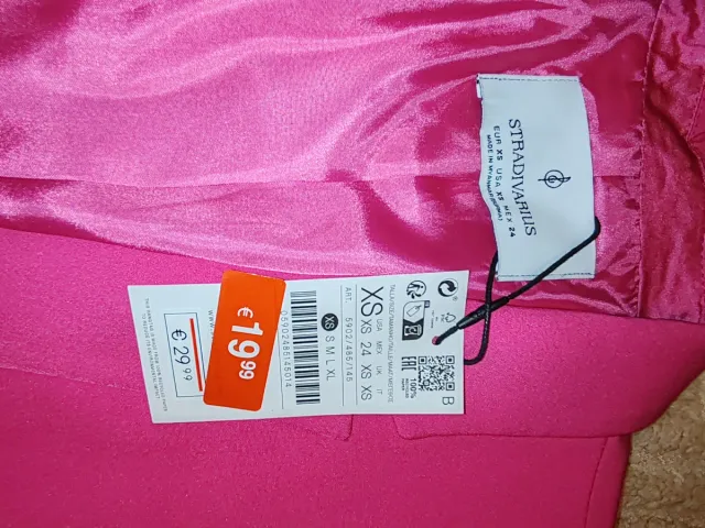 Blazer Stradivarius Rosa Talla M