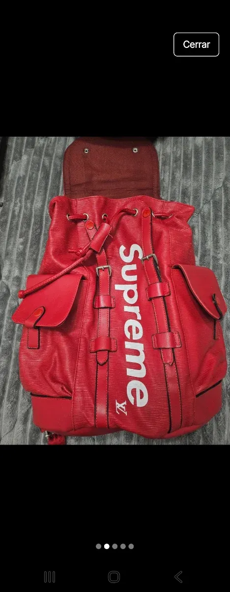 Mochila Supreme x Louis Vuitton Roja