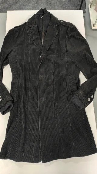 Abrigo pana Jack & Jones negro 3/4