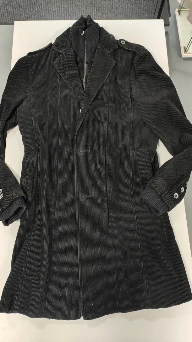 Abrigo pana Jack & Jones negro 3/4