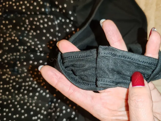 Body de lunares negro y blanco