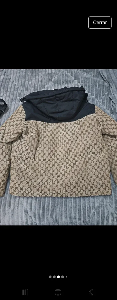 Chaqueta The North Face x Gucci Marrón y Negra