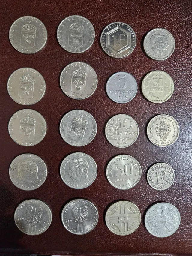 Lote de20  monedas antiguas