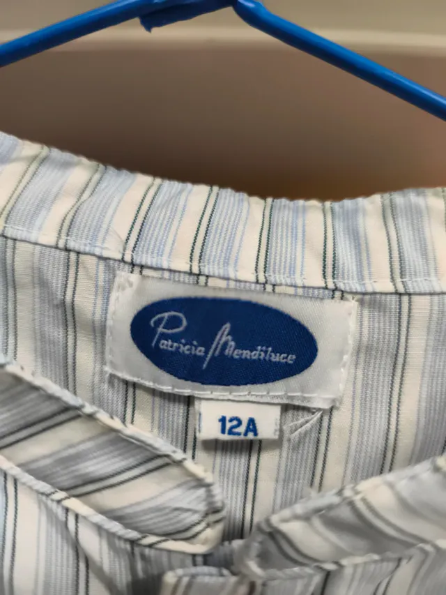 Camisa Verano Ceremonia Cuello Mao 13 años