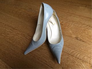 Scarpe décolleté azzurre vintage