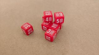 Dados inspirados em Gundam