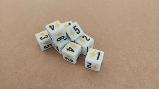 Dados inspirados em Gundam