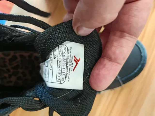 Zapatillas Decimas Talla 36 Animal Print