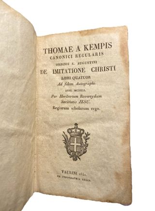 Libro antico De Imitatione Christi 1831