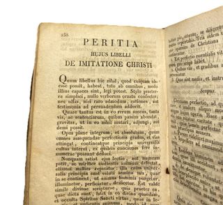 Libro antico De Imitatione Christi 1831