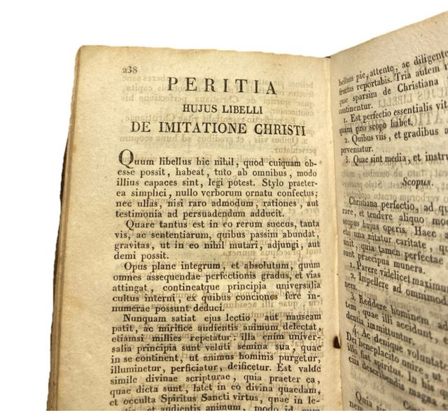 Libro antico De Imitatione Christi 1831