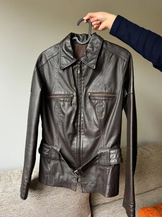 Chaqueta Piel Cabrito Mujer Marrón