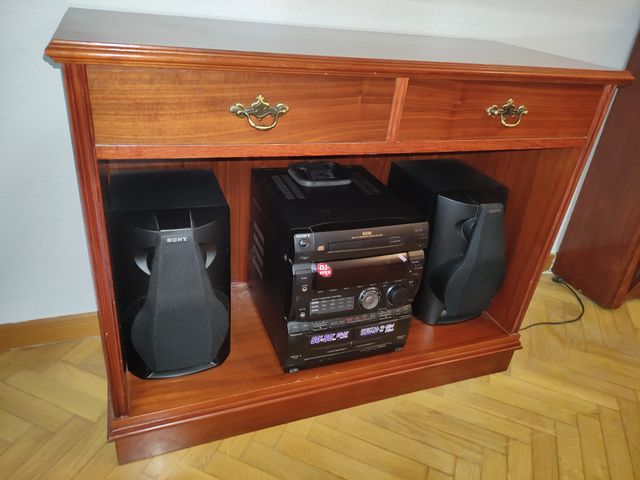 Mueble auxiliar salón madera