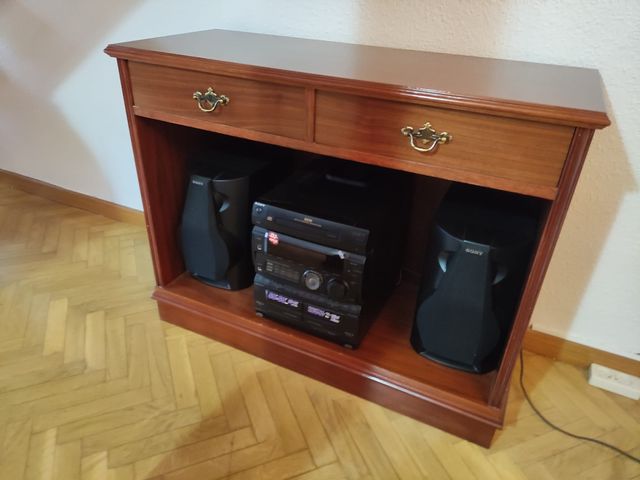 Mueble auxiliar salón madera