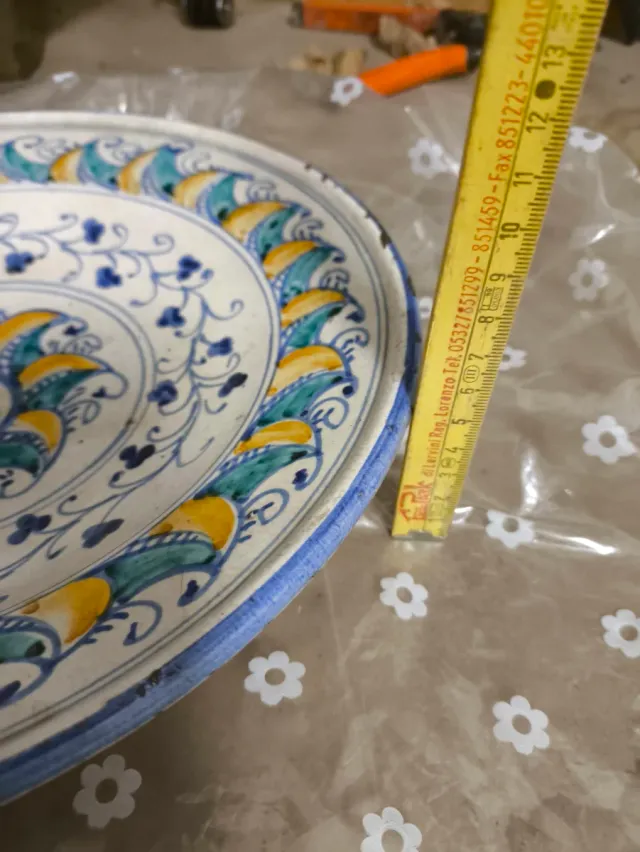 Antico Piatto Ceramica Faenza  Antiquariato
