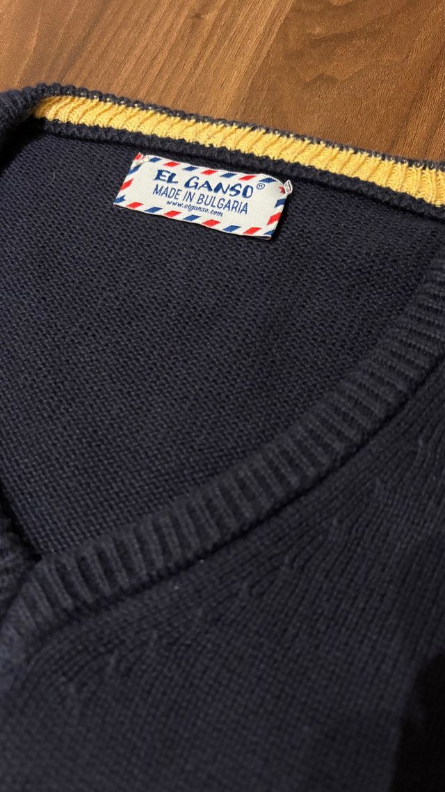 Jersey El Ganso Rayas Azul y Blanco Talla L